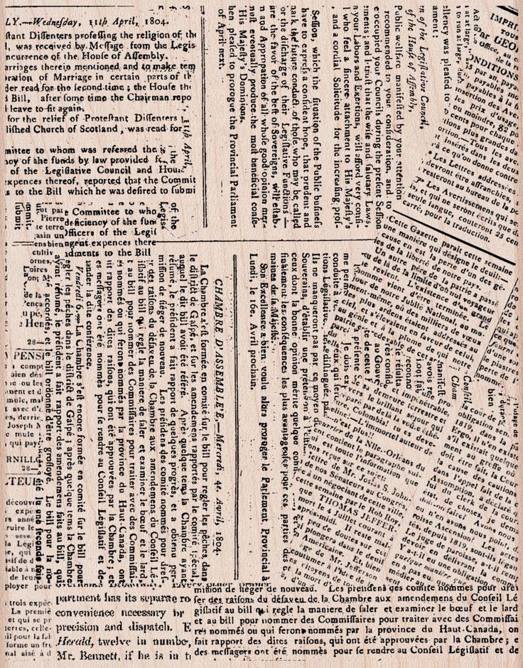 an old newspaper page with several different types of text on the front and back pages