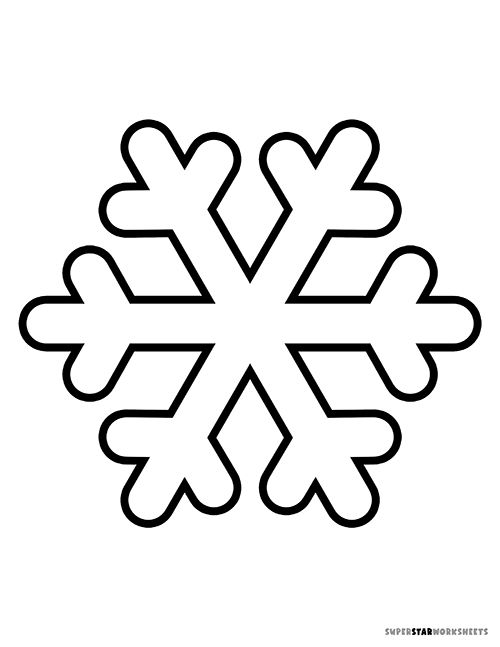 a snowflake is shown in black and white