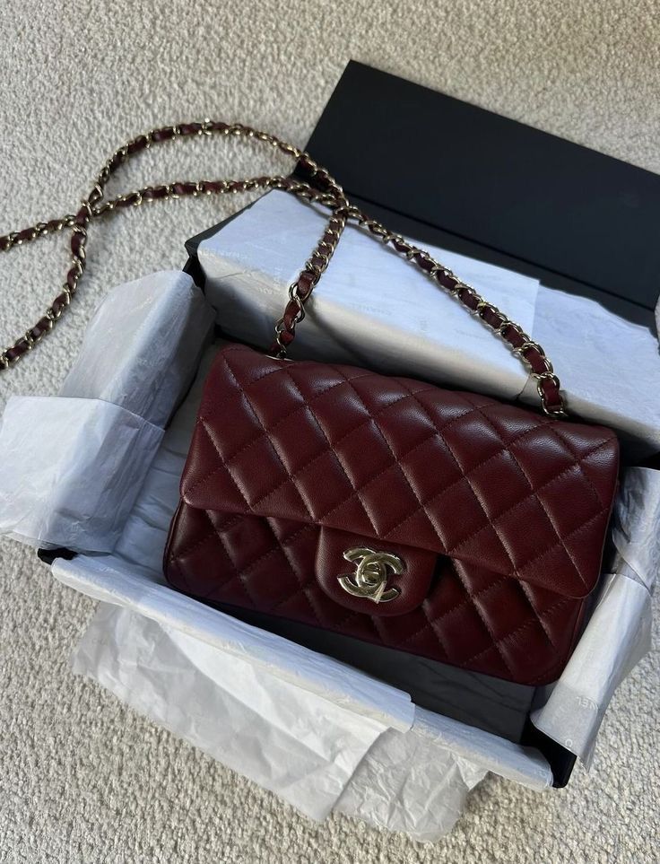 Chanel Bags Outfit, Chanel Bags 2024, Red Chanel Bag, Expensive Bag, Luxury Bags Collection, Brand Logos, Girly Bags, Fancy Bags, Pretty Bags