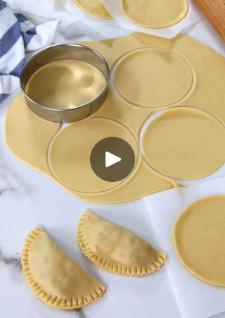 the video shows how to make homemade pie crusts