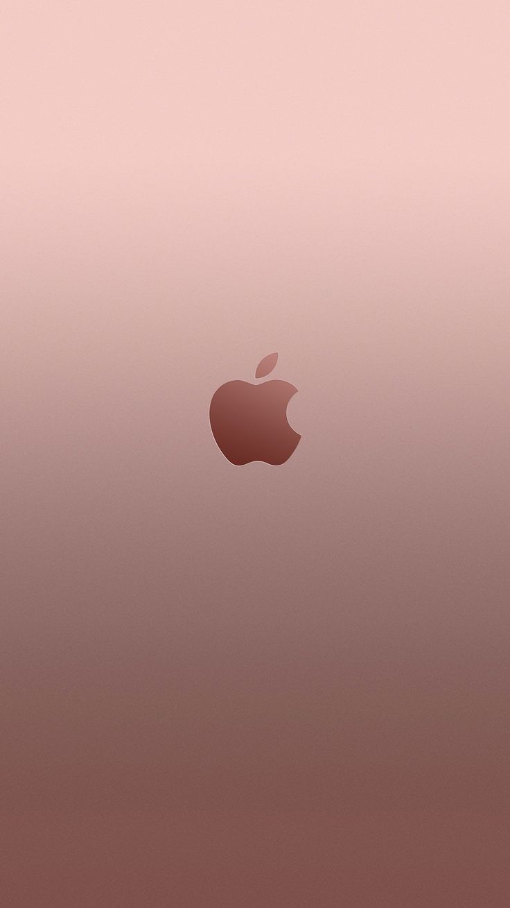 an apple logo is shown on the side of a pink background