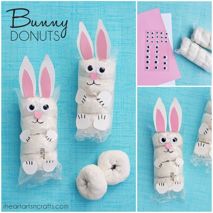 the bunny donuts are made out of toilet paper