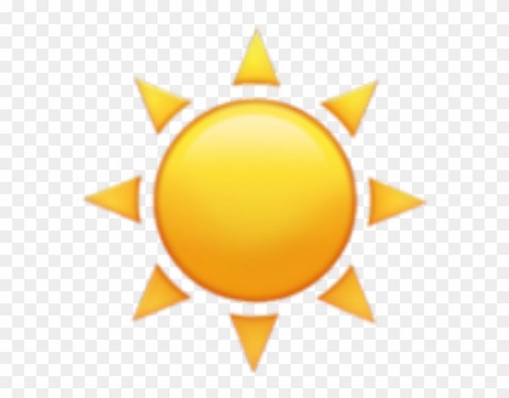 an orange sun icon on a white background, with no background clipart png