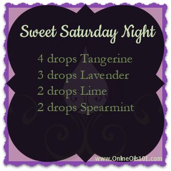 Sweet Saturday Night, Light and Airy fragrance. This diffuser blend will relax and calm you. Perfect for a Saturday night, glass of wine and a movie. #Tangerine #Lavender #Lime #Spearmint Helichrysum Essential Oil, Doterra Diffuser Blends, List Of Essential Oils, Essential Oil Diffuser Recipes, Oil Diffuser Recipes, Cedarwood Oil, Essential Oil Blends Recipes, Diffuser Recipes, Essential Oil Diffuser Blends