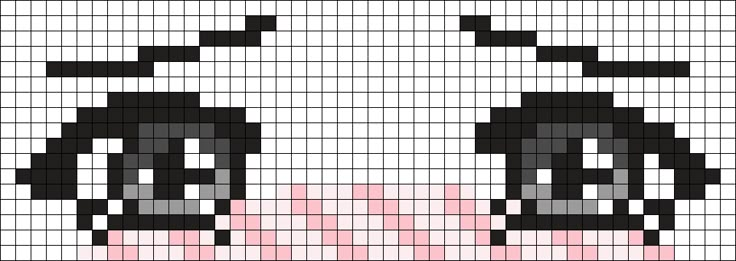 the panda face is drawn in black and white with pink dots on its chest, as if