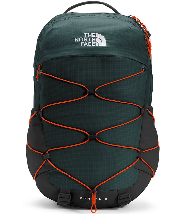 The North Face Green Standard Backpack, Green The North Face School Bag, Green The North Face Backpack For Outdoor Activities, The North Face Green Backpack For Outdoor, Green The North Face Outdoor Backpack, Functional Green The North Face Bag, North Face Borealis Backpack, Borealis Backpack, Dark Sage Green