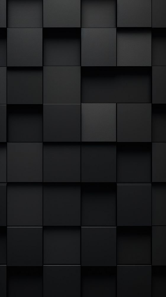 an abstract black wallpaper with squares and rectangles in the center is shown