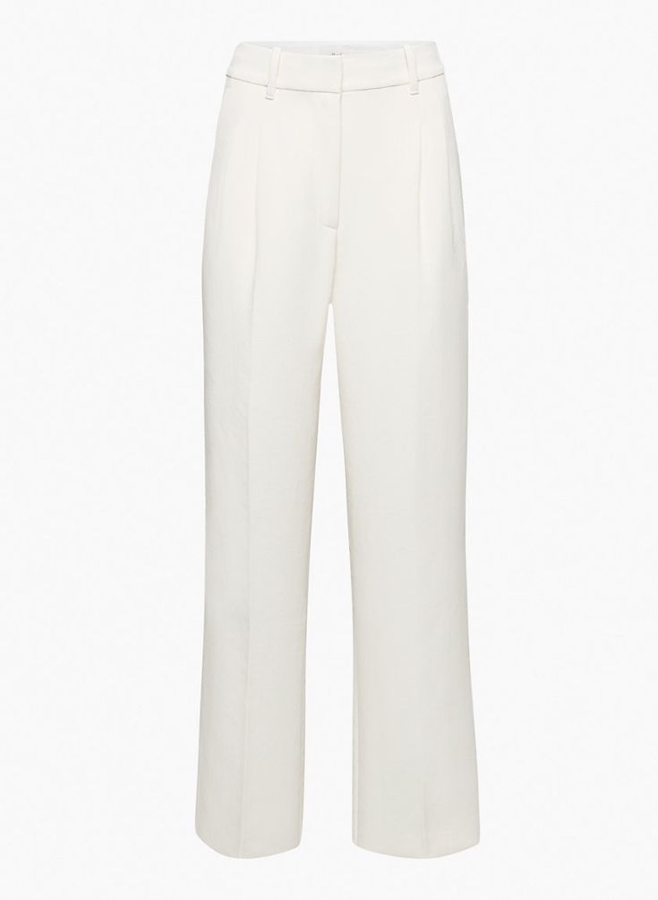 Wilfred EFFORTLESS PANT | Aritzia US High-waisted Wide Leg Pants With Pressed Crease For Work, Chic Tapered Wide Leg Pants, Elegant Relaxed Fit Dress Pants, Chic Bottoms With Pressed Crease For Spring, Chic Spring Bottoms With Pressed Crease, Elegant Relaxed Fit Tapered Leg Pants, Elegant Relaxed Fit Tapered Leg Dress Pants, Chic Relaxed Fit Pants With Pressed Crease, Elegant Relaxed Fit Straight Leg Pants