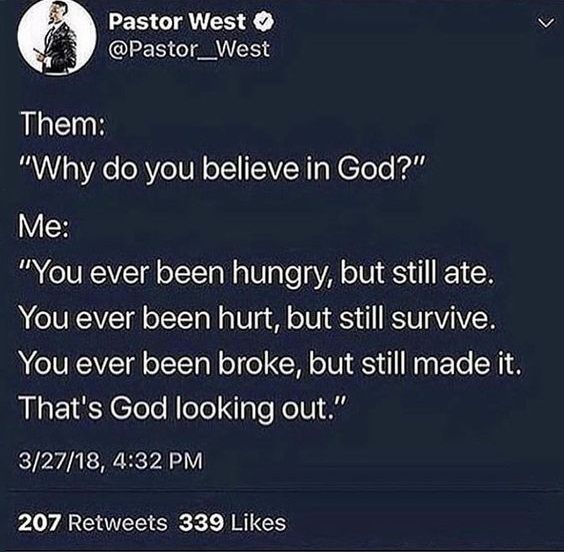 a text message from pastor west