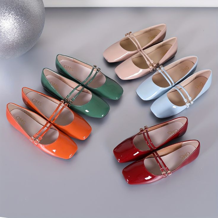 Faster shipping. Better service Square Toe Flats, Green Aventurine Crystal, Brown Flats, Prom Shoes, Strap Shoes, Mary Jane Flats, Shoes Casual, Womens Clothing Sizes, Buy Shoes