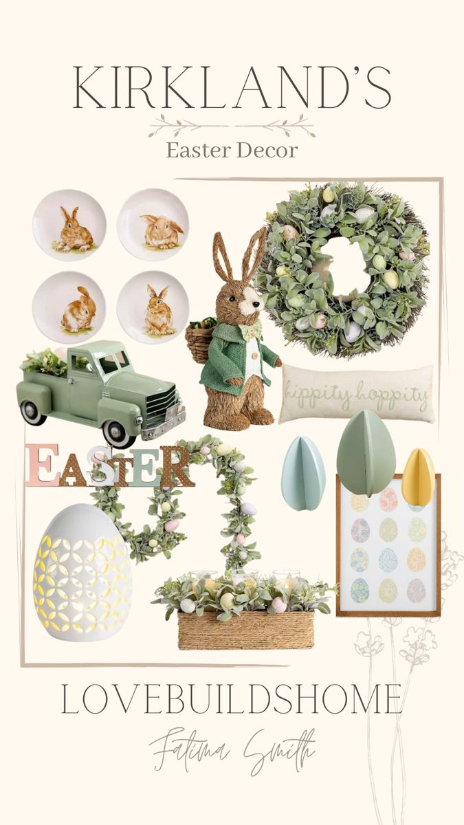 the cover of kirkland's easter decor lovebuildshome magazine