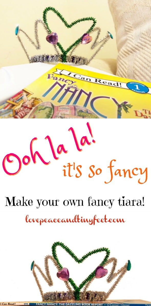 there is a sign that says ohoh la it's so fancy make your own fairy tiara