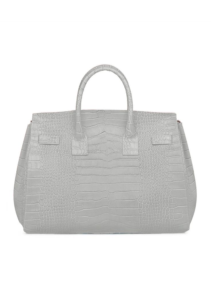 DESIGN
The new Gigi handbag encapsulates Teddy Blake's modern-classic appeal. Made in Italy from croco embossed calf skin the semi structured silhouette is reworked to fit an on-the-go lifestyle. The detachable strap allows it to be styled over the shoulder and the roomy interior can fit all your daily essentials &more.
DESCRIPTION
Made In ItalyCroco embossed leather with white stitchingReal suede interiorGold toned hardware
DETAILS
Media10.6"h x 5.7"w x 13.4"lHandle drop length: 3.4"17" to 23" Teddy Blake, How To Make Handbags, Daily Essentials, Modern Classic, Embossed Leather, Emboss, Italian Leather, Leather Handmade, Leather Handbags