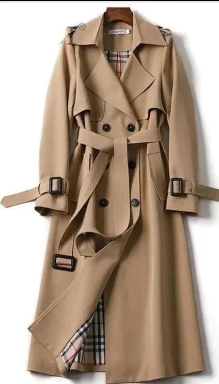 Look polished and sophisticated in this Women's Comfy Couture Trench coat, crafted from luxurious polyester. The classic single-breasted styling and full-length sleeves provide a timeless silhouette, while the turn-down collar and subtle solid pattern exude an effortless elegance. Perfect for a variety of occasions. Product Details Clothing Length: Regular Decoration: Classic Closure Type: Single Breasted Material: Polyester Pattern Type: Solid Sleeve Length(cm): Full Outerwear Type: Trench Coll Patchwork Coat, Womens Windbreaker, Long Trench, Style Japonais, England Fashion, Long Trench Coat, Casual Belt, Belted Trench Coat, Trench Coats Women