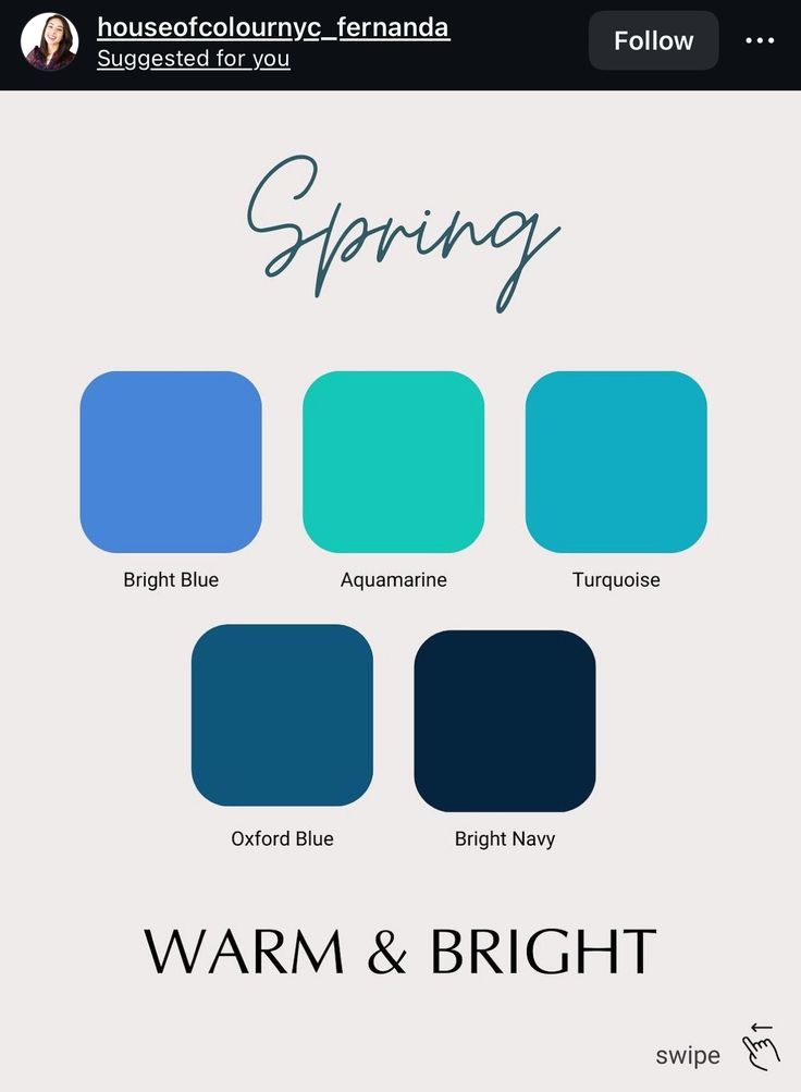 House Of Colour Blue Spring, Blue Spring Color Palette, Paintbox Spring, Spring Skin Tone, Spring Colouring, Hoc Spring, True Spring Palette, True Spring Color Palette, Light Spring Palette