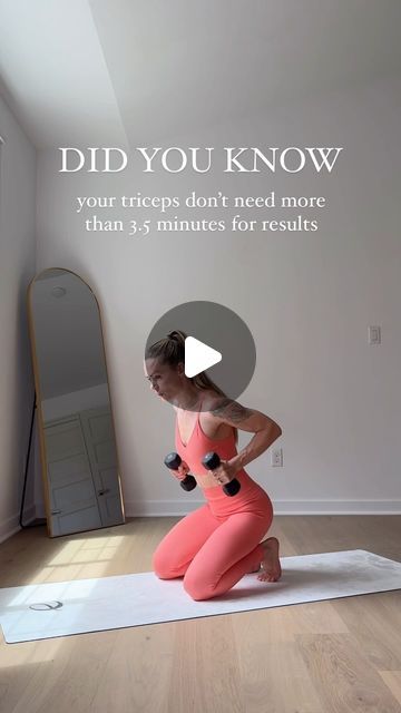 a woman is doing exercises on a yoga mat