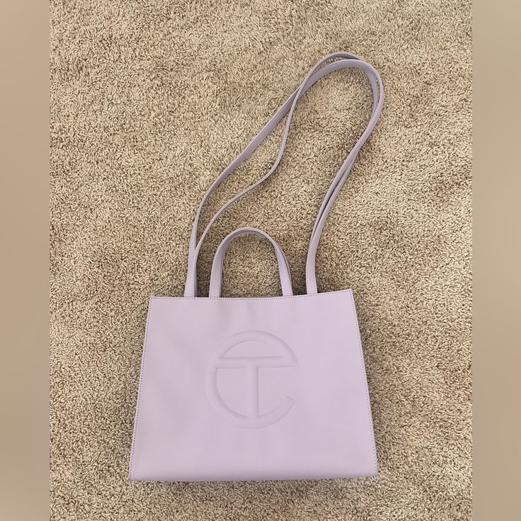 Medium Shopper Bag In The Shade Lavender. In Great Condition And Only Used Once. It Has Been Stored And I Would Like It To Go To A Good Home. Offers Are Welcomed. Telfar Bags, The Shade, Shopper Bag, Womens Tote Bags, Color Purple, Lavender, Purple, Women Shopping, Color