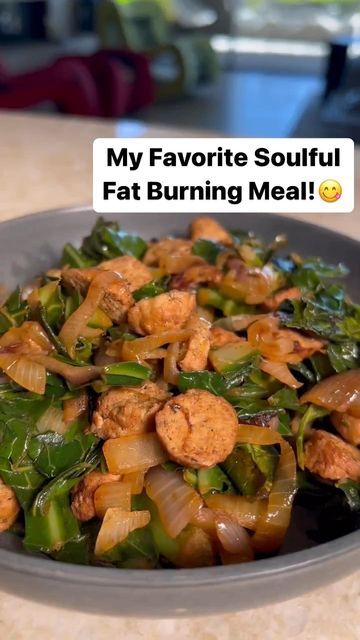 a bowl filled with food on top of a table