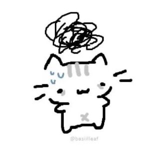 a drawing of a cat with a hat on its head