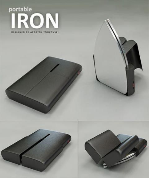 the brochure is designed to look like an iron