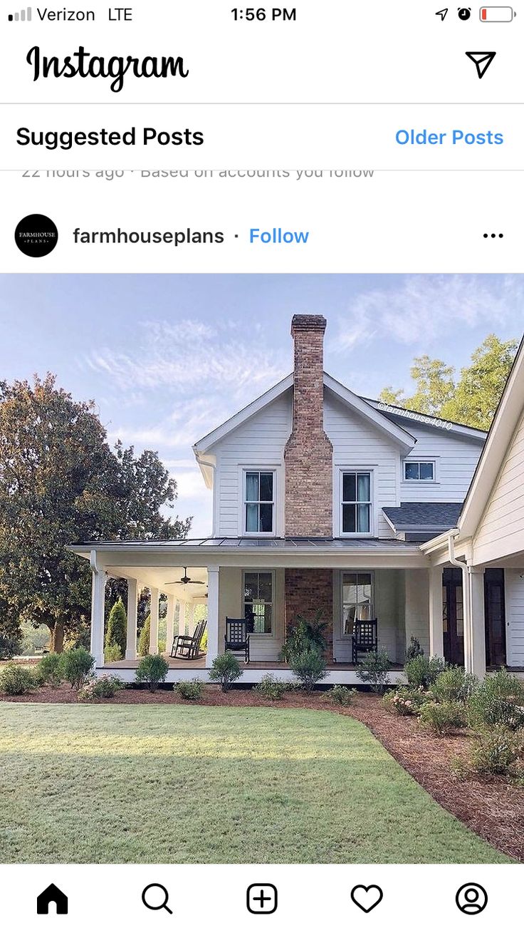 the instagram page for an old house