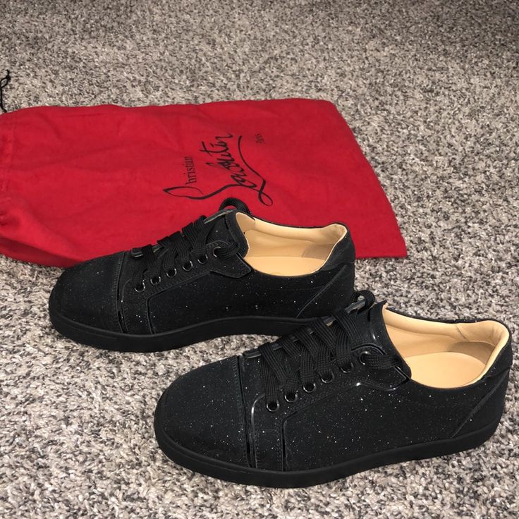 Reposhing This Item I Purchased From @Anzhelaru. Loved It, But Ready To Rotate For Something New. Questions? Leave A Comment Below! Black Sneakers, Louboutin Shoes, Christian Louboutin Shoes, Something New, Black Silver, Christian Louboutin, Women Shoes, Sneakers, Fashion Design