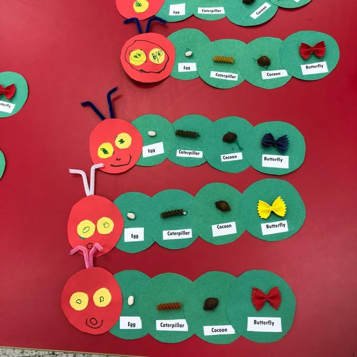 the very hungry caterpillars are made from paper