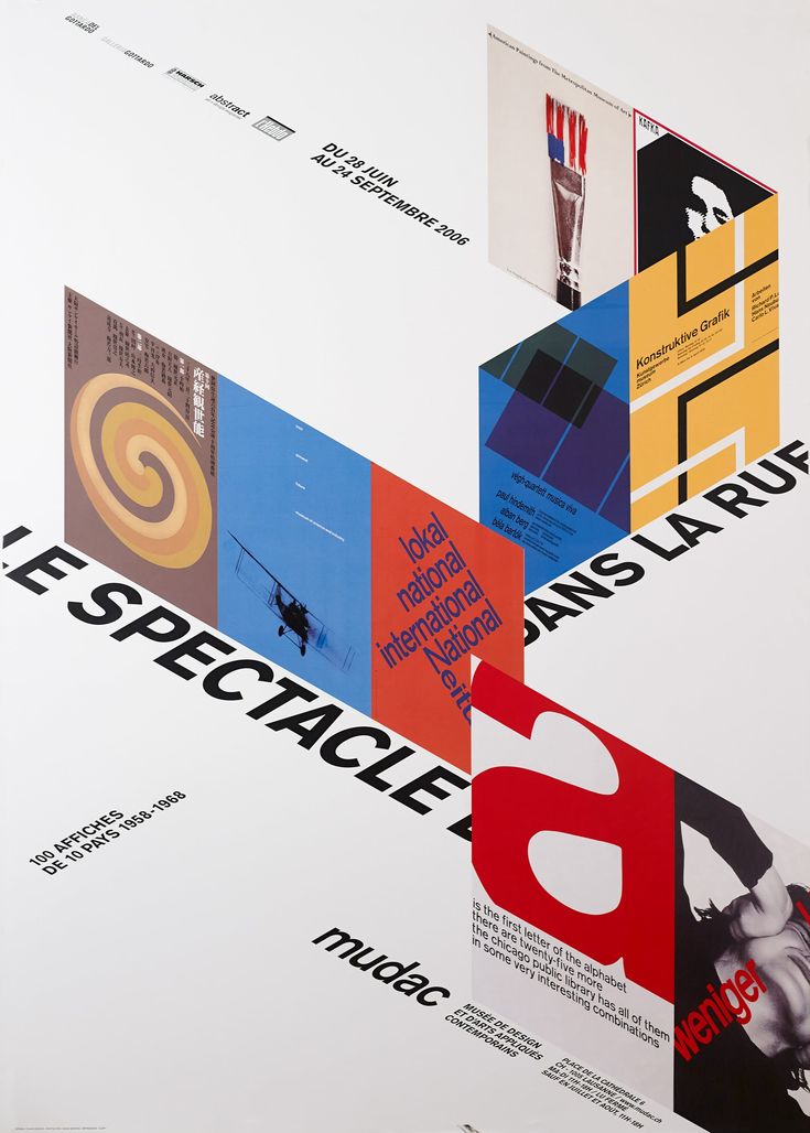 an image of a poster with different colors and shapes on the back side of it