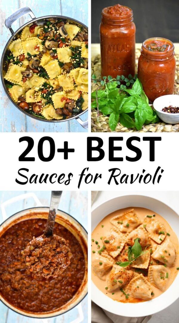 sauces for ravioli pin Homemade Sauce For Ravioli, Best Sauce For Ravioli, Garlic Butter Ravioli Sauce, Light Ravioli Sauce, Pasta Sauce For Ravioli, Brown Butter Sauce For Ravioli, Sauces For Ravioli, Mushroom Ravioli Sauce, Sauce For Ravioli