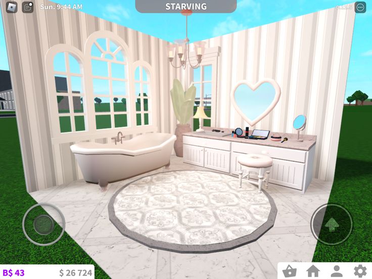 the virtual bathroom is clean and ready for us to use in its own home design