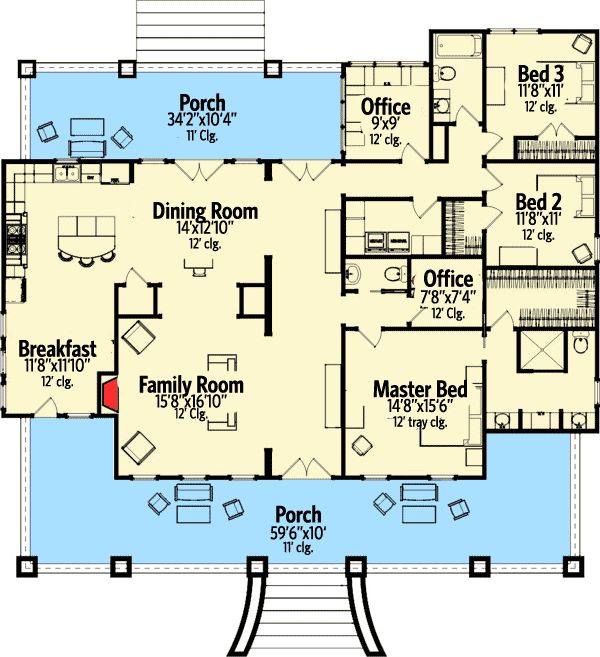 the first floor plan for this house