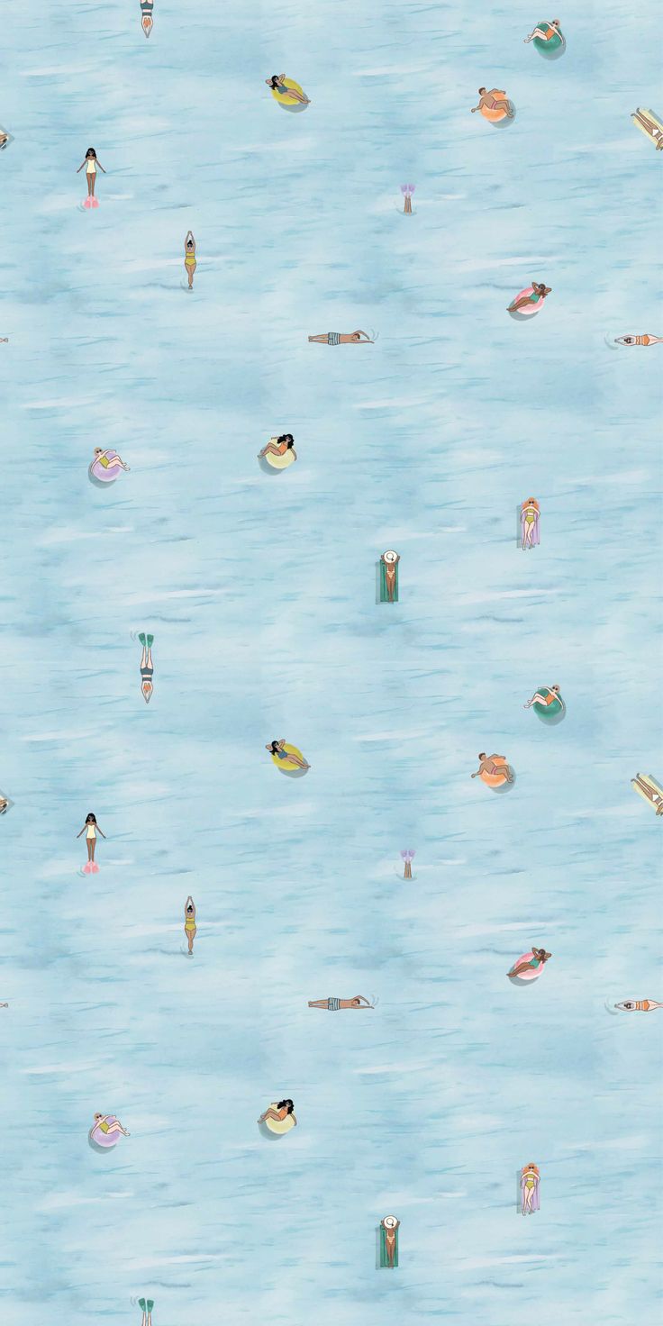 an image of people swimming in the water