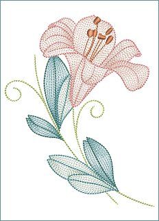 a cross stitch pattern with flowers and leaves