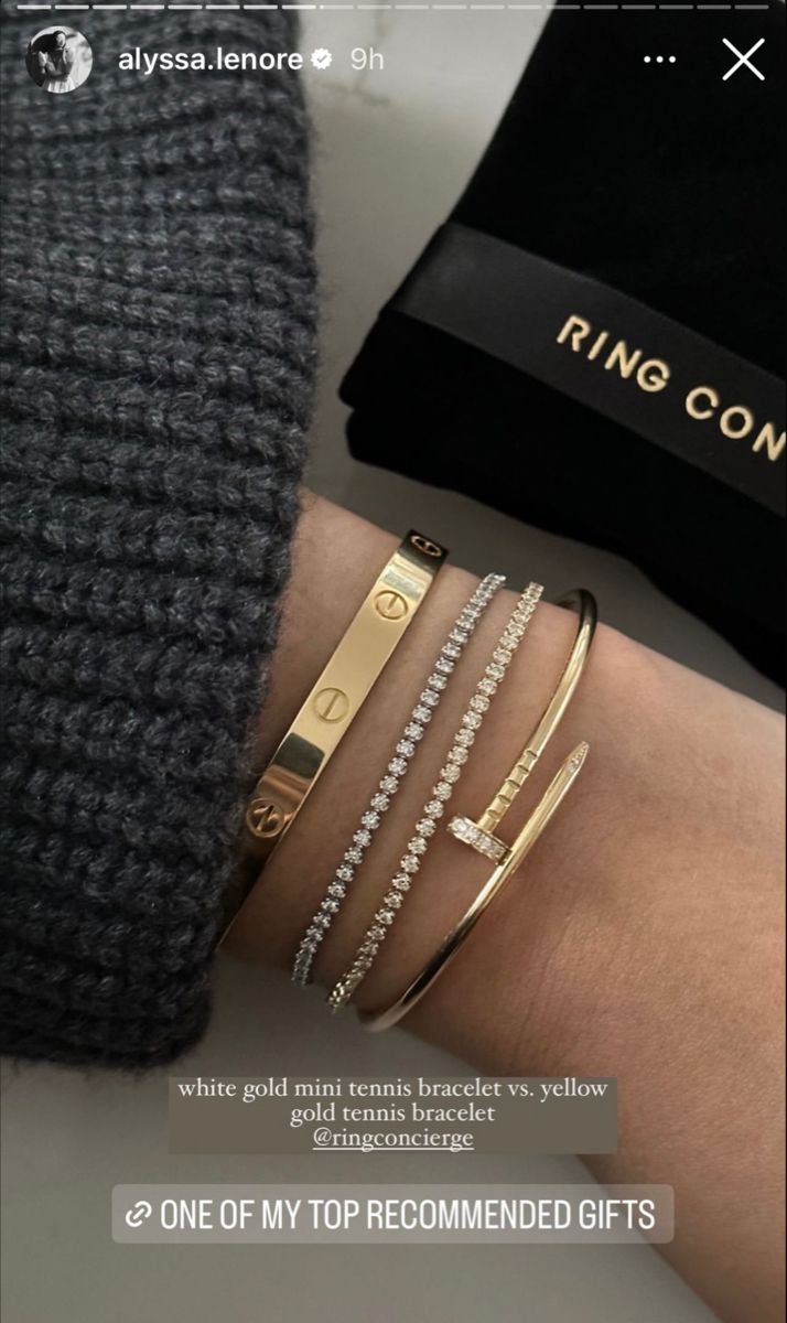 Braclets Gold, Arm Stack, Bracelet Arm, Pandora Bracelet Designs, Dainty Gold Jewelry, Ring Concierge, Expensive Jewelry Luxury, Wrist Jewelry, Classic Bracelets