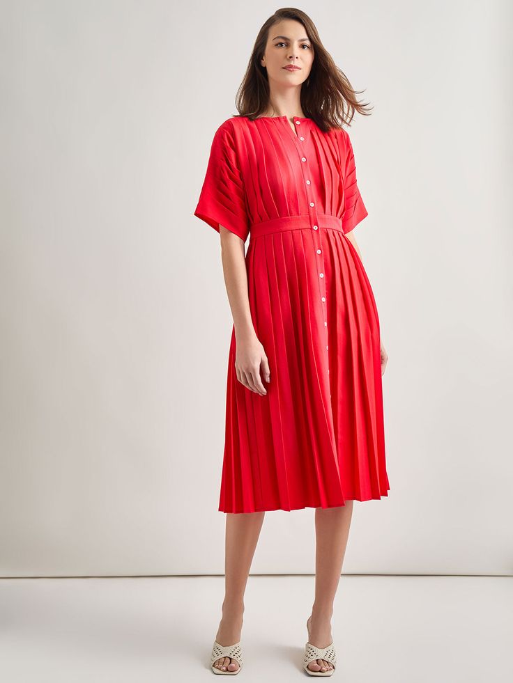 Midi Fit & Flare Dress - Hand Pleated Woven
SKU: K6502E-24R61-S
$298 Formal A-line Dress With Covered Buttons, Elegant Dresses With Button Closure, Pleated A-line Midi Dress For Daywear, Elegant A-line Shirt Dress With Button Closure, Semi-formal Summer Dress With Pleated Waist, Summer Semi-formal Dress With Pleated Waist, Classic Midi Dress With Covered Buttons For Daywear, Summer Semi-formal Pleated Midi Dress, Semi-formal Spring Dress With Pleated Waist