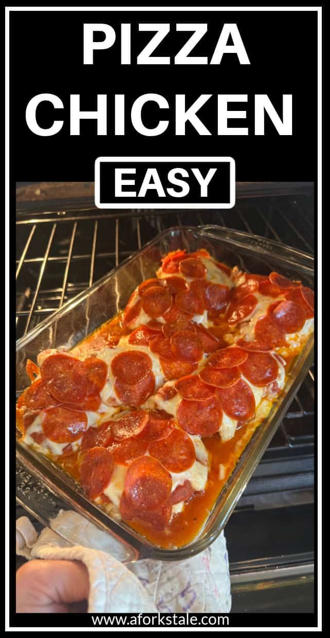 a pizza sitting in an oven with the words easy on it's front and bottom