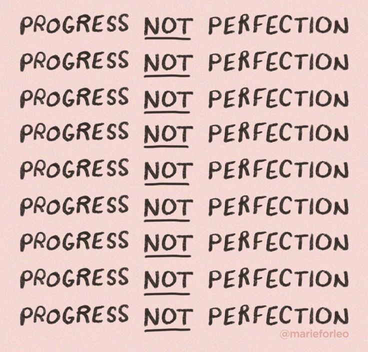 a sign that says progress not perfection, progress not precision and progress not perfect on it