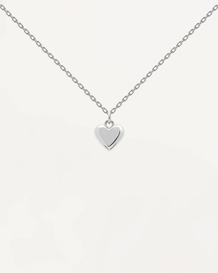 Silver 925 Necklace, 925 Sterling Silver Chain, Contemporary Jewelry, Bracelets And Charms, Love Words, Sterling Silver Chain, Heart Charm, Sterling Silver Chains, Mantra