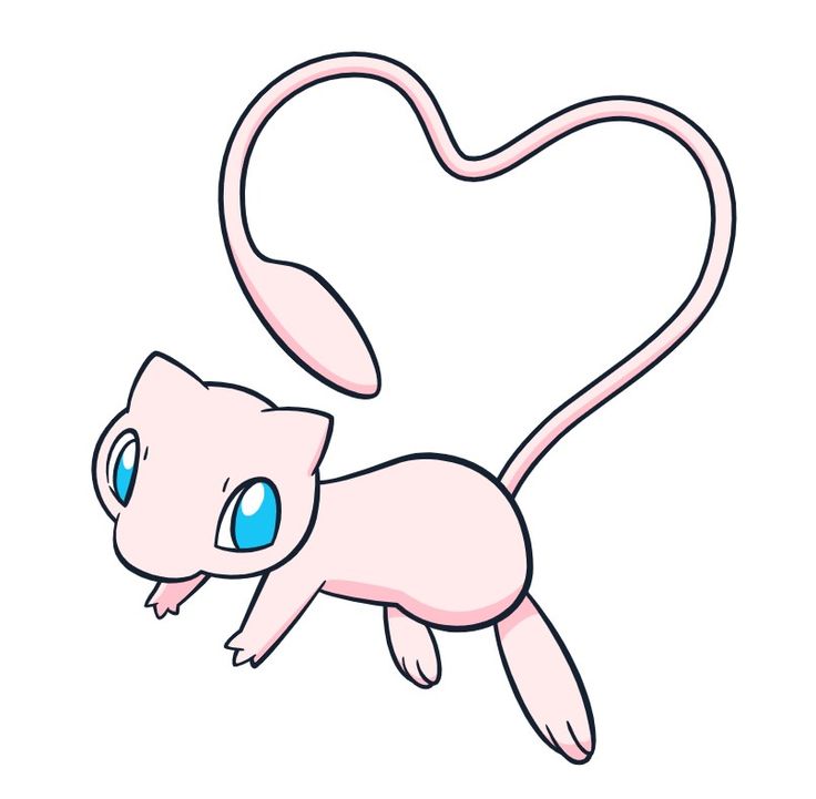 a pink cartoon animal with blue eyes and long tail, standing in front of a white background