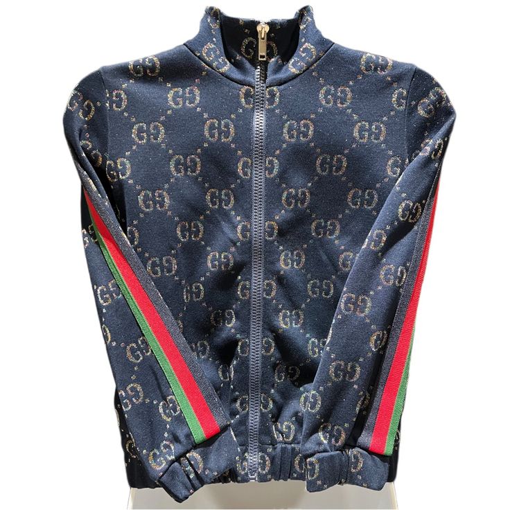 New, No Tag. Interlocking G Bomber Jacket. This Jacket Is Absolutely Stunning. Definitely A Show Stopper! Size 8 Gucci Long Sleeve Track Jacket For Fall, Gucci Casual Winter Track Jacket, Gucci Casual Track Jacket For Winter, Casual Gucci Winter Track Jacket, Casual Long Sleeve Gucci Track Jacket, Gucci Long Sleeve Track Jacket For Winter, Blue Gucci Winter Outerwear, Gucci Long Sleeve Outerwear, Casual Fitted Gucci Outerwear