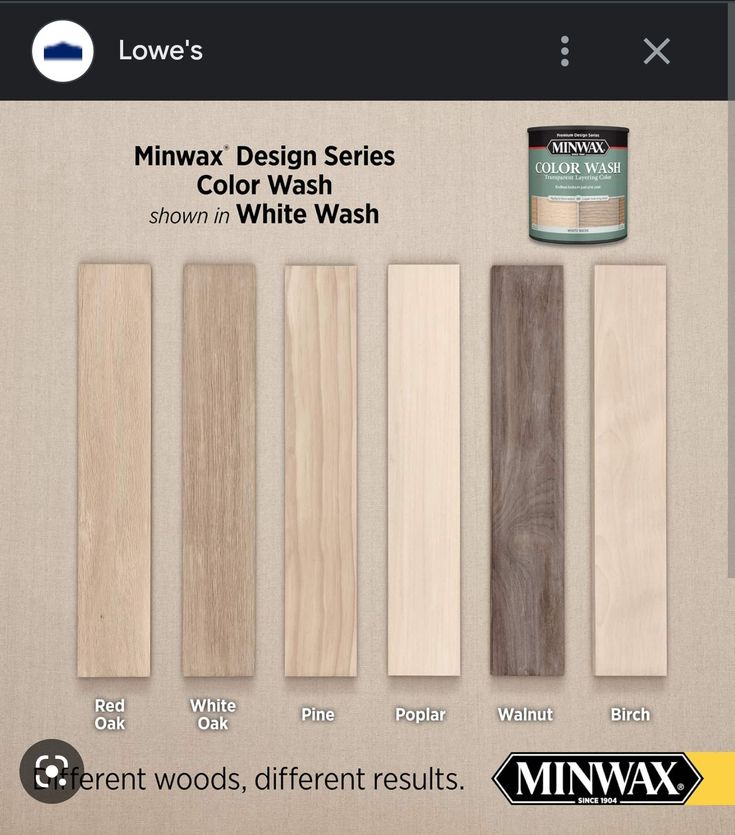 the different colors of wood are shown in this ad for minwax design series