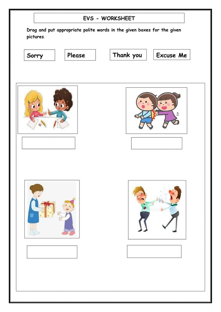 the worksheet for children's english words and phrases, with pictures of people