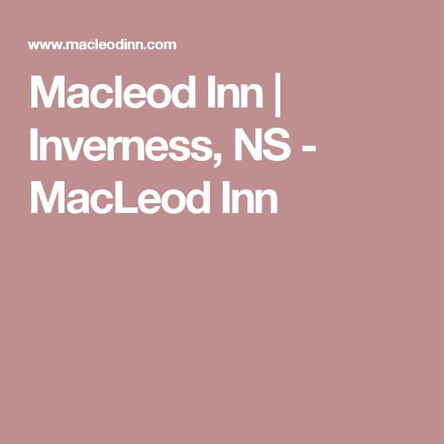 the words macled inn, inc in white text on a pink background with an image of