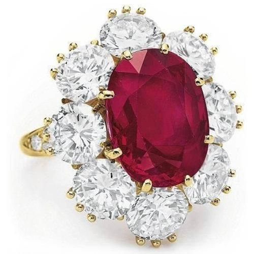 4.75 Ct Red Sapphire With Diamonds Wedding Ring White Gold 14K Gemstone Ring Luxury Red Diamond Wedding Ring, Luxury Red Diamond Ring For Wedding, Elegant Red Cluster Diamond Ring, Dazzling Red Diamond Wedding Ring, Red Wedding Rings With 17 Jewels, Dazzling Ruby Ring In Yellow Gold For Wedding, Dazzling Ruby Ring With Vvs Clarity For Wedding, Dazzling Yellow Gold Ruby Ring For Wedding, Gia Certified Red Ring For Wedding