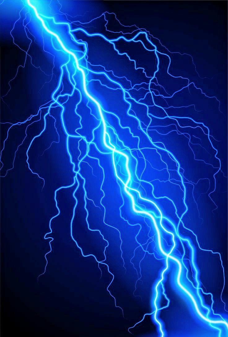 a blue lightning background with lots of lightening