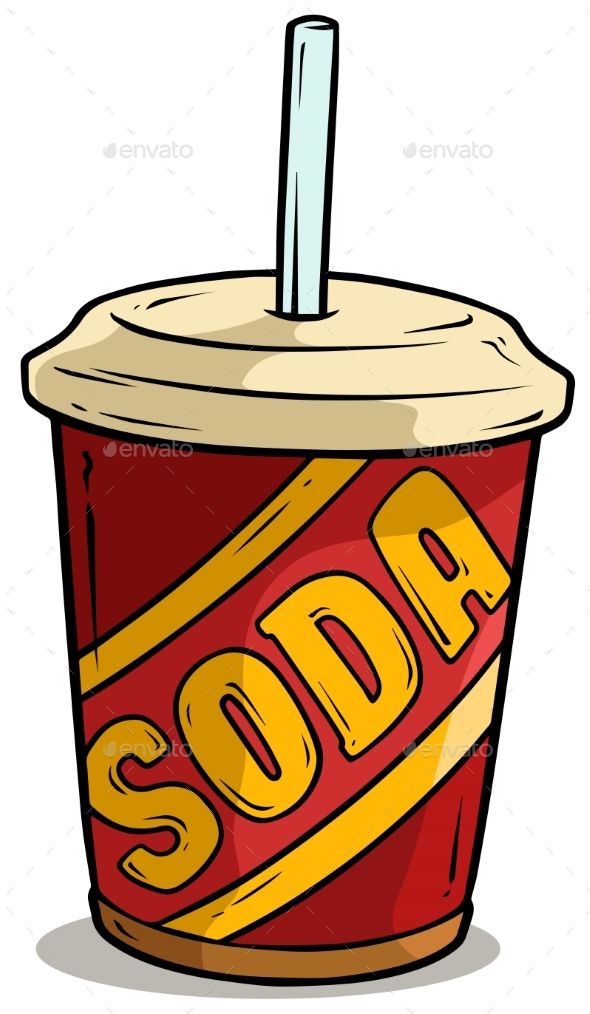 a soda cup with a straw sticking out of it's top and the word sold on