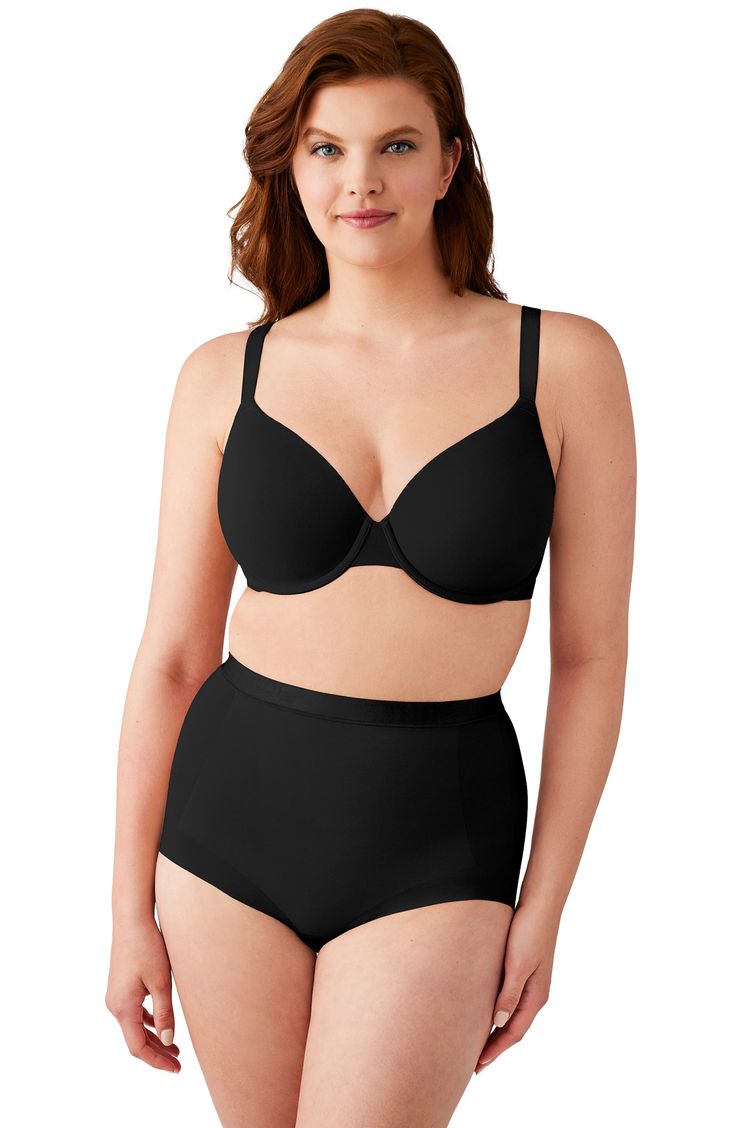 Feel supported in this underwire bra in a T-shirt silhouette that disappears under clothing and boasts a custom-shaped pad that restores volume. 54% polyamide, 46% elastane Hand wash, line dry Imported Full Coverage Fitted Smoothing Bra, Fitted Full Coverage Smoothing Bra, Full Coverage Smoothing Fitted Bra, Fitted Smoothing Bra, Underwire Shapewear With Padded Cups, Smoothing Underwire Bra, Smoothing Shaping Underwire Bra, Shaping Smoothing Underwire Bra, Elegant Smoothing Fitted Bra