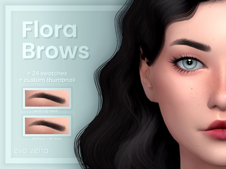 an animated image of a woman's face and eyebrows