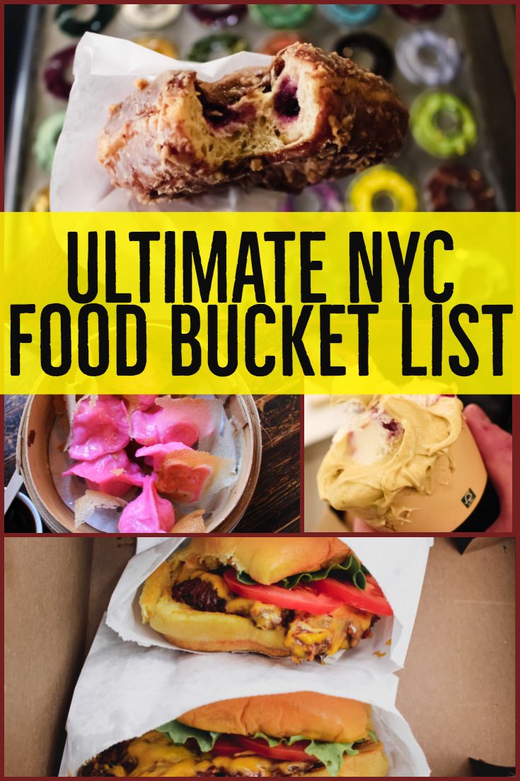 the ultimate new york food bucket list