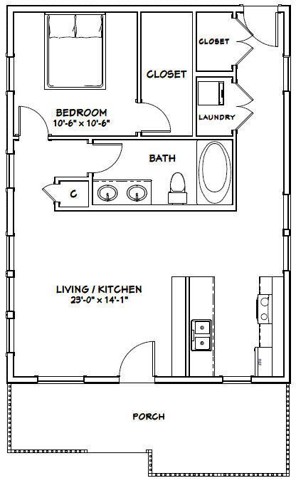 the floor plan for a two bedroom apartment with an attached kitchen and living room area